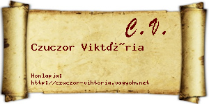 Czuczor Viktória névjegykártya